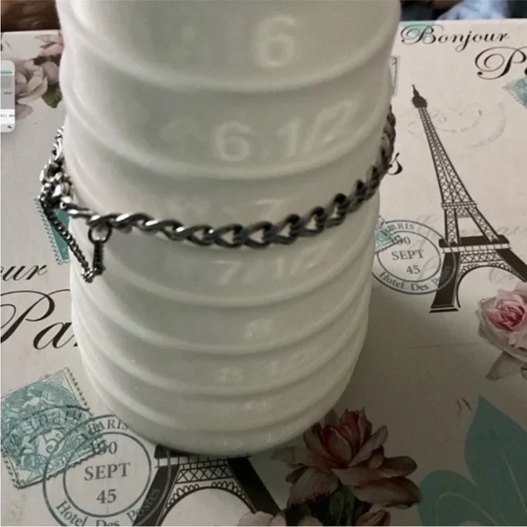 James Avery .925 Sterling Silver Double Curb Chain Bracelet 7.1g 7” - Picture 5 of 5